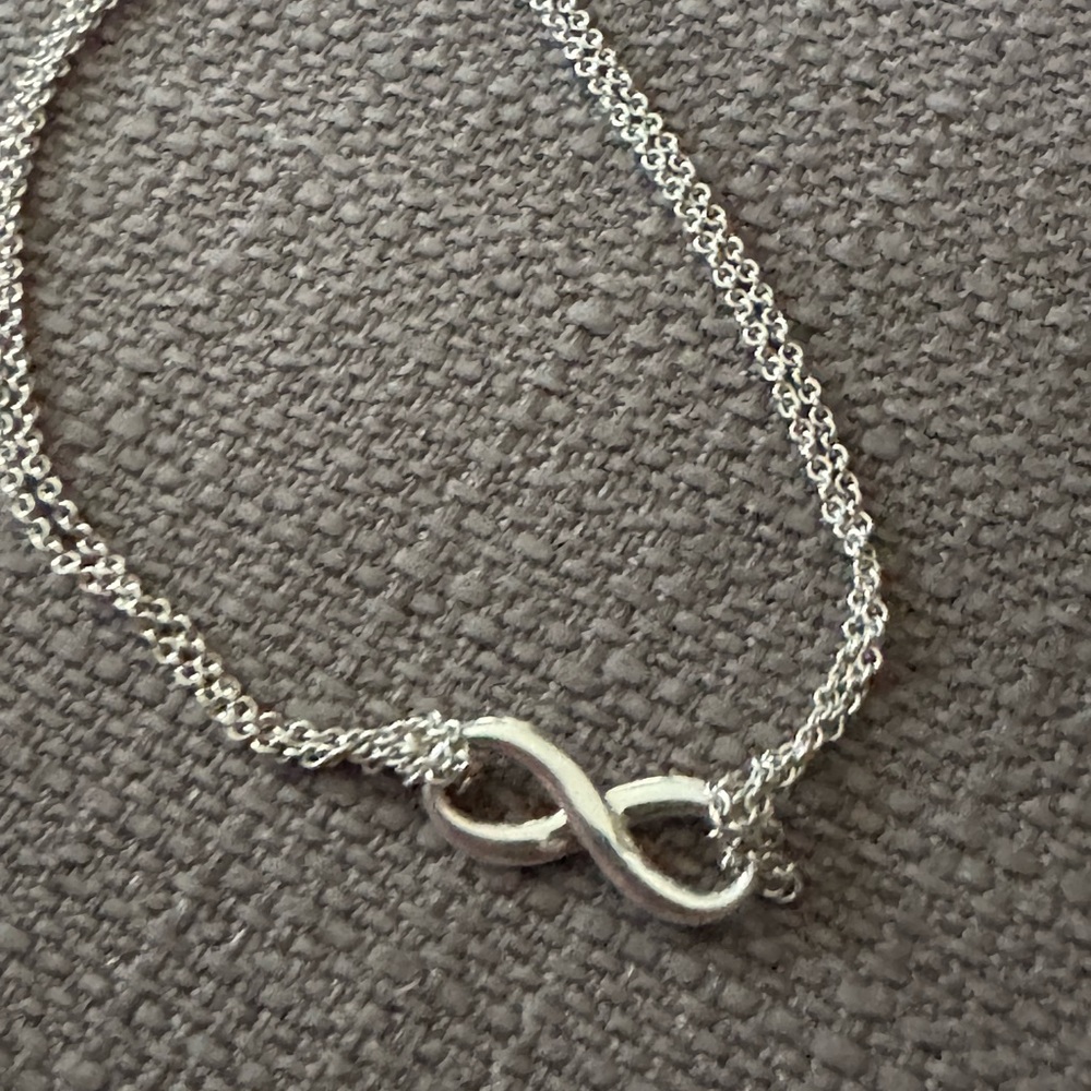 Silver Infinity Necklace - image 1